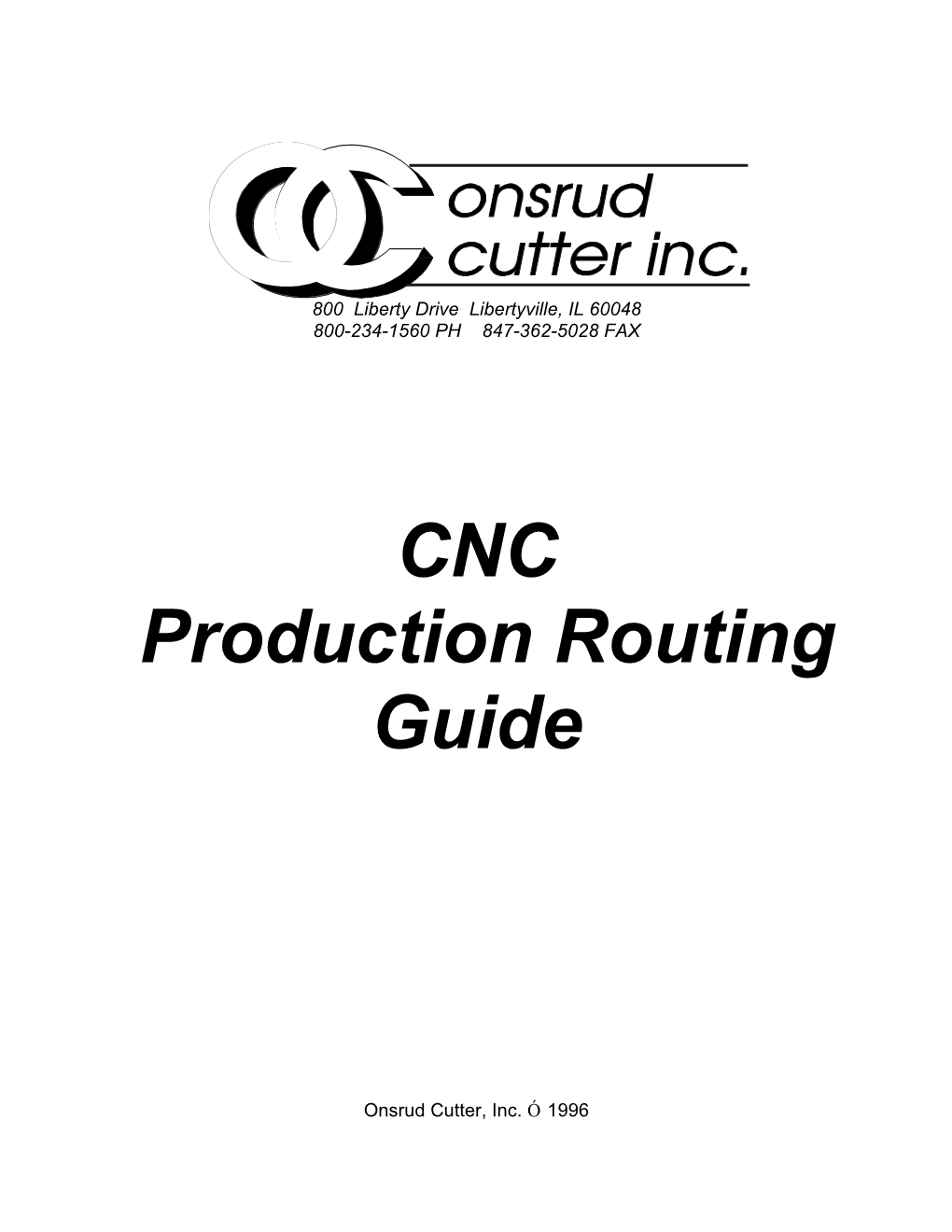 CNC Production Routing Guide