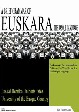 A Brief Grammar of Euskara, the Basque Language