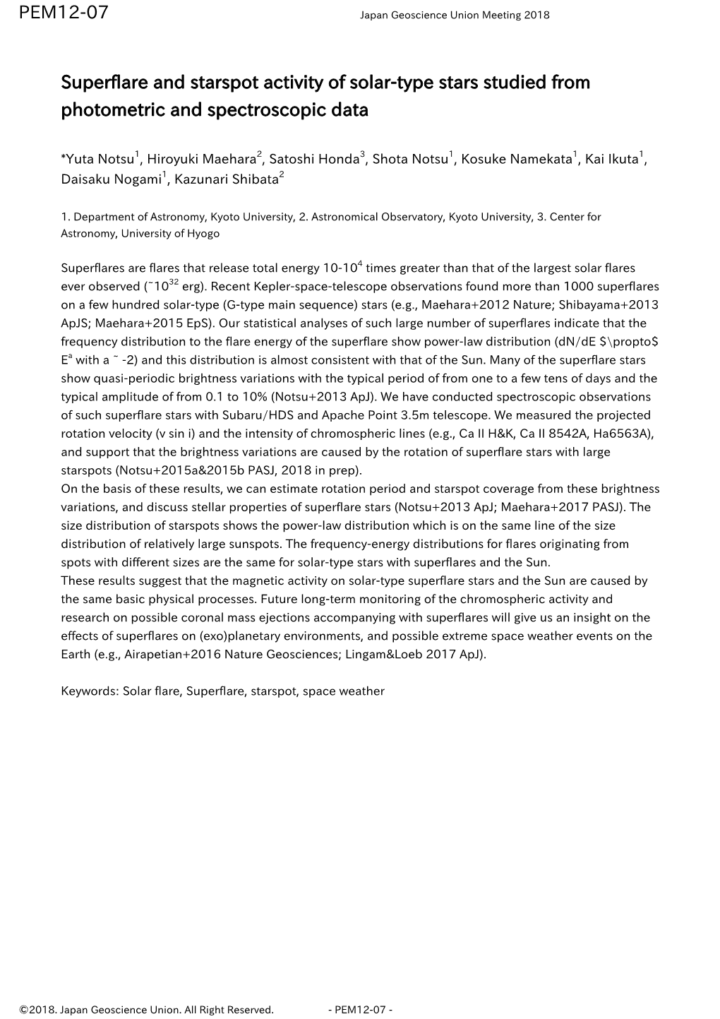 Superflare and Starspot Activity of Solar-Type Stars Studied from Photometric and Spectroscopic Data PEM12-07