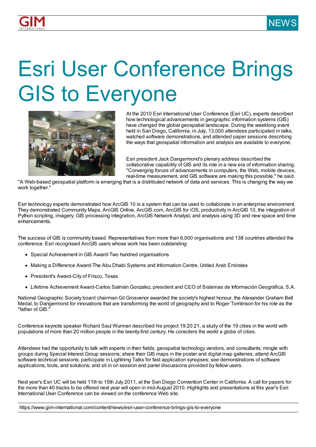 Esri User Conference Brings GIS to Everyone