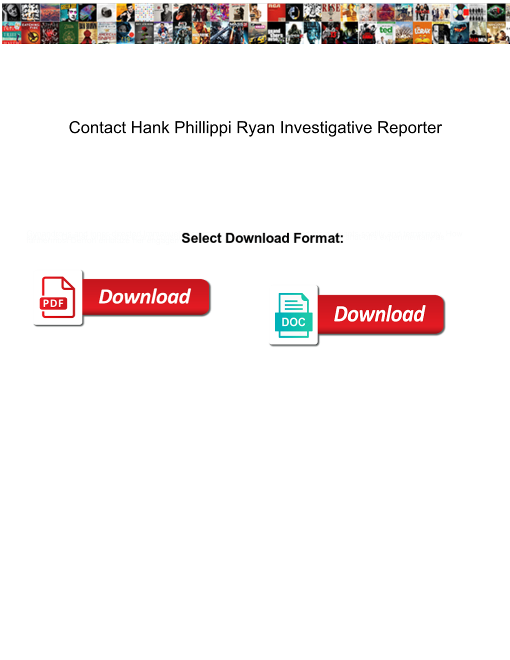 Contact Hank Phillippi Ryan Investigative Reporter Driver