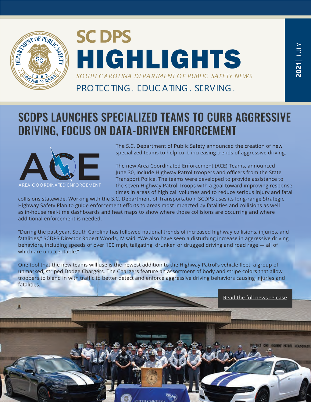 Scdps July Highlights | South Carolina Department of Public Safety News 2021 Protecting