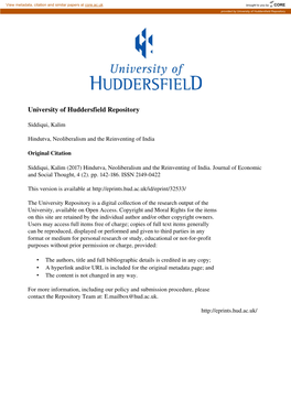 University of Huddersfield Repository