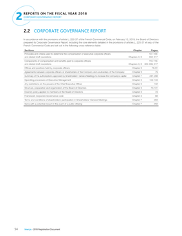 2.2 Corporate Governance Report