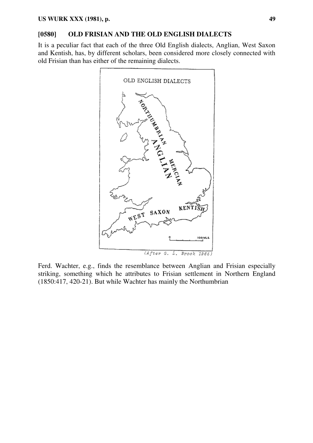 [0580] OLD FRISIAN and the OLD ENGLISH DIALECTS It Is a Peculiar