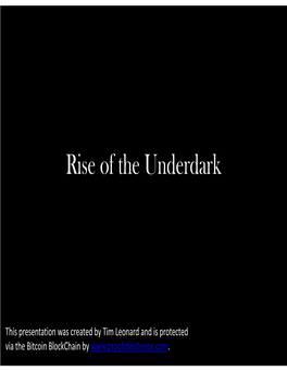 Rise of the Underdark