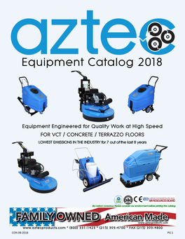 Equipment Catalog 2018