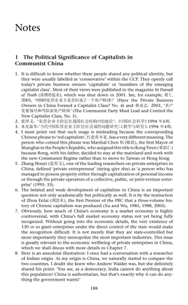 1 the Political Significance of Capitalists in Communist China