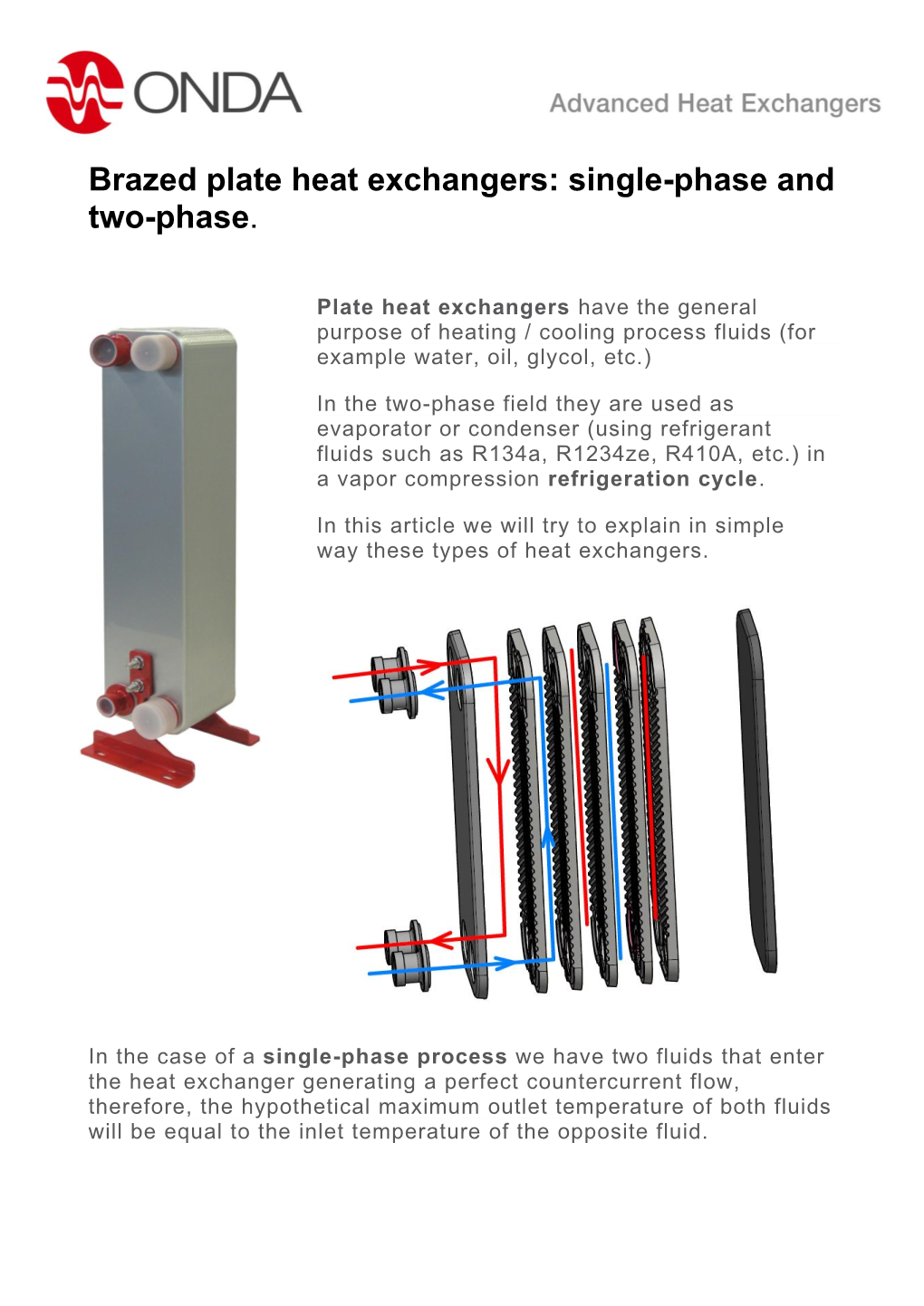 Brazed Plate Heat Exchangers: Single-Phase and Two-Phase