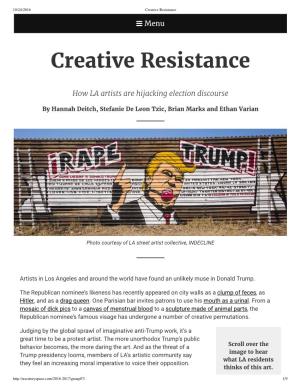 Creative Resistance