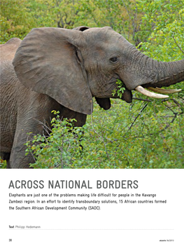 SADC: Across National Borders (From: Akzente, the GIZ Magazin, 04/2013)