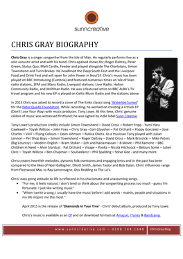Chris Gray Biography