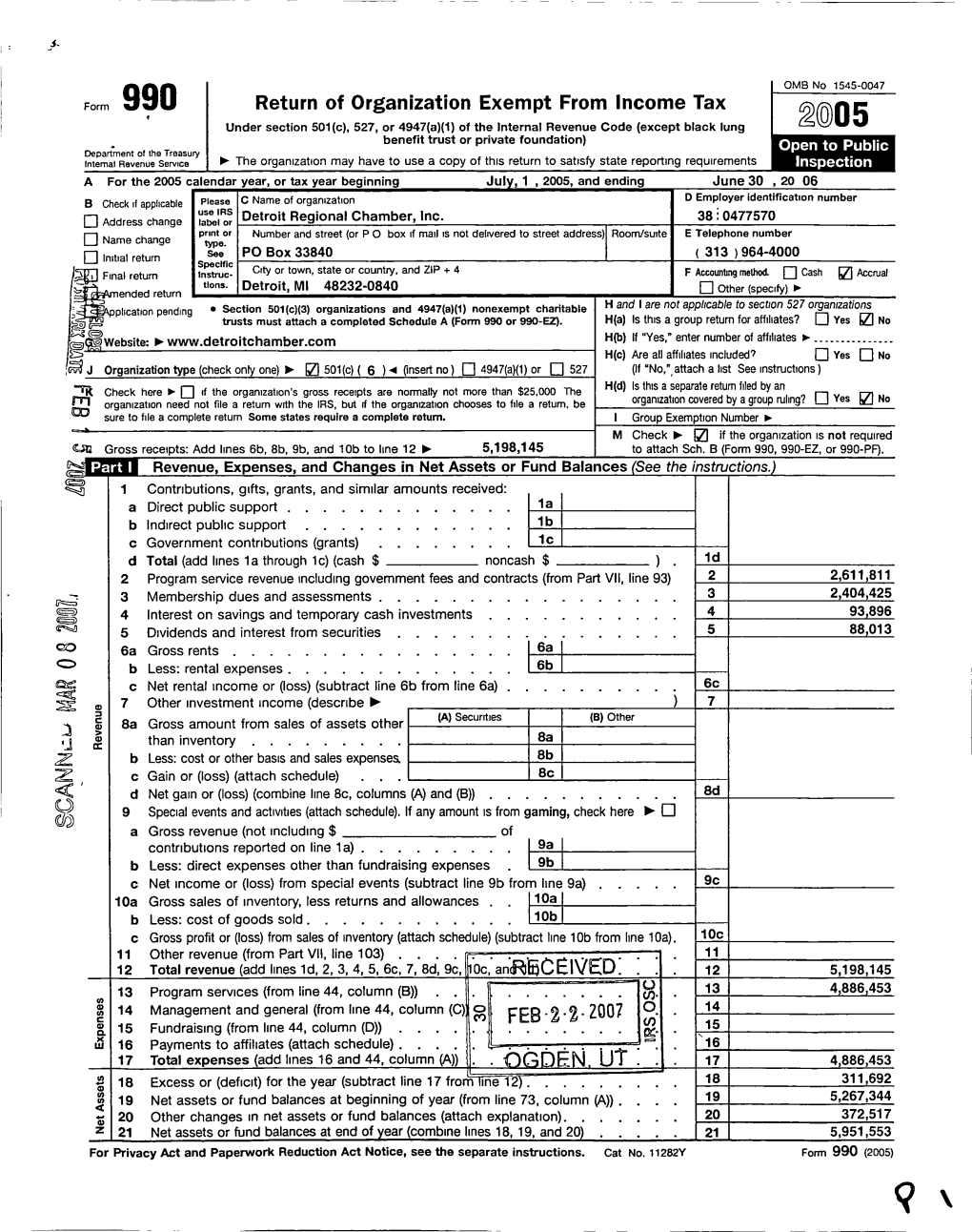 Return of Organization Exempt from Income