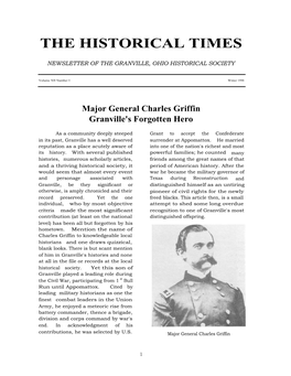 Major General Charles Griffin Granville's Forgotten Hero