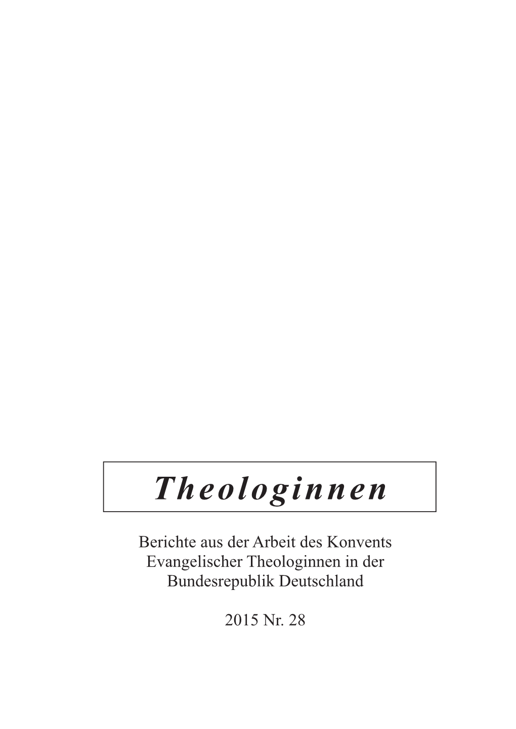 Theologinnen