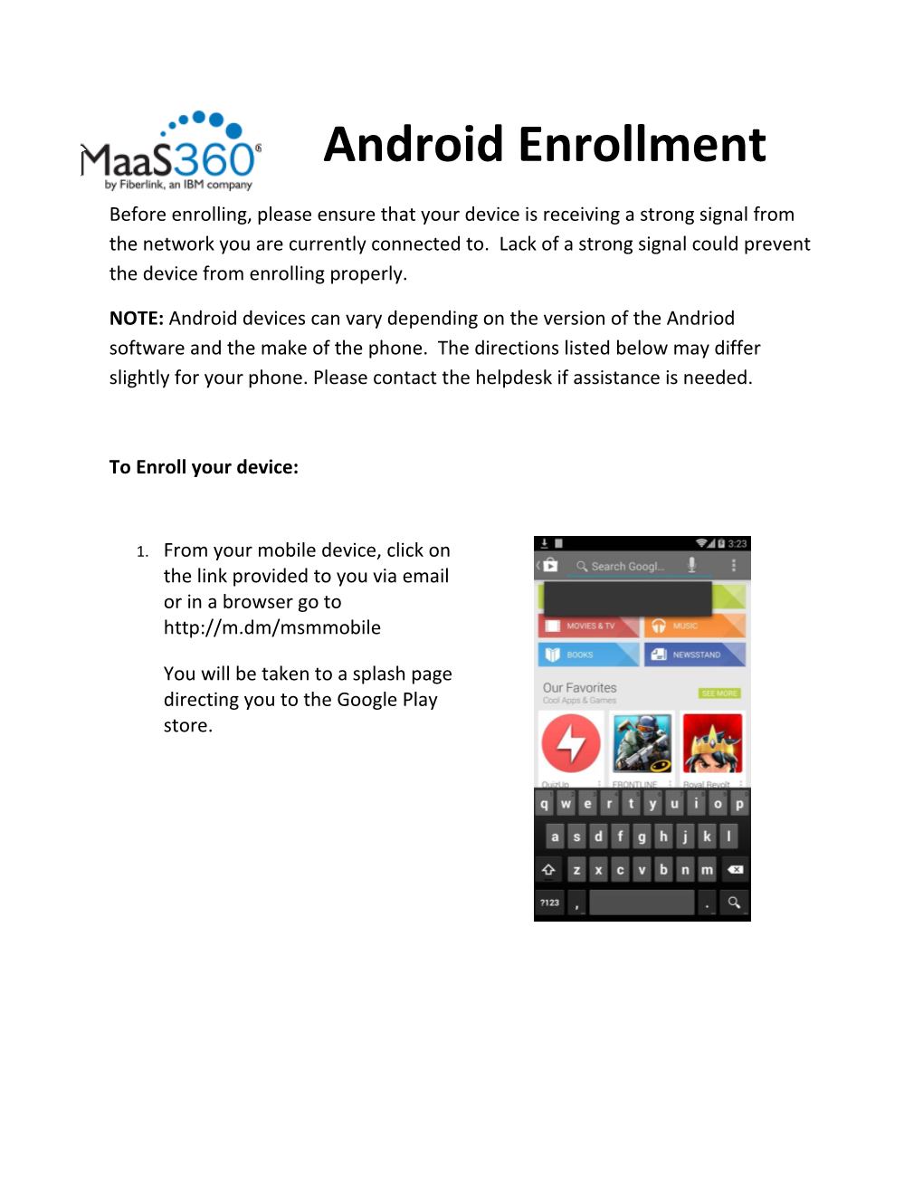 Android Enrollment