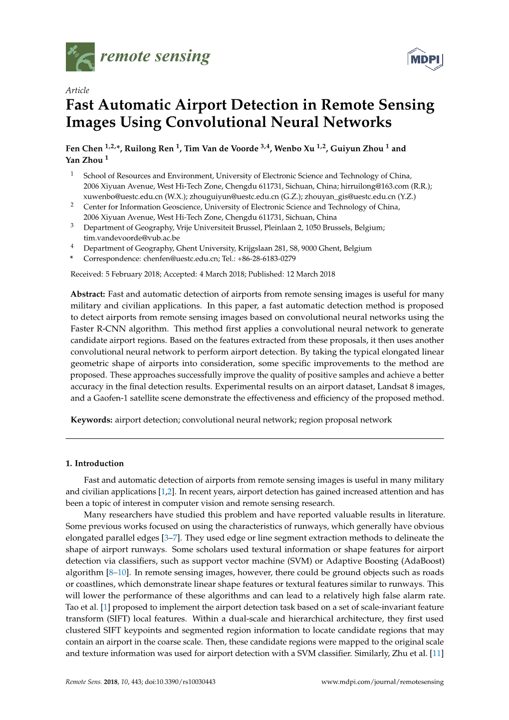 Fast Automatic Airport Detection in Remote Sensing Images Using Convolutional Neural Networks
