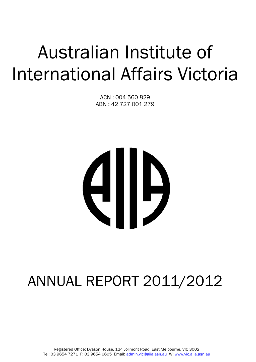 Australian Institute of International Affairs Victoria