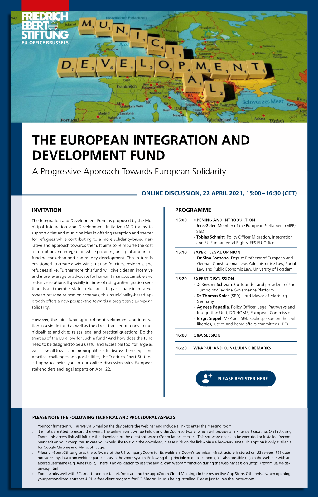 THE EUROPEAN INTEGRATION and DEVELOPMENT FUND a Progressive Approach Towards European Solidarity