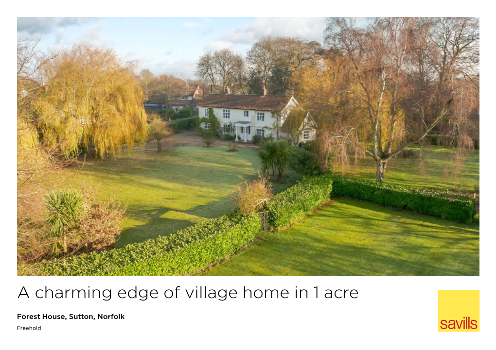 A Charming Edge of Village Home in 1 Acre