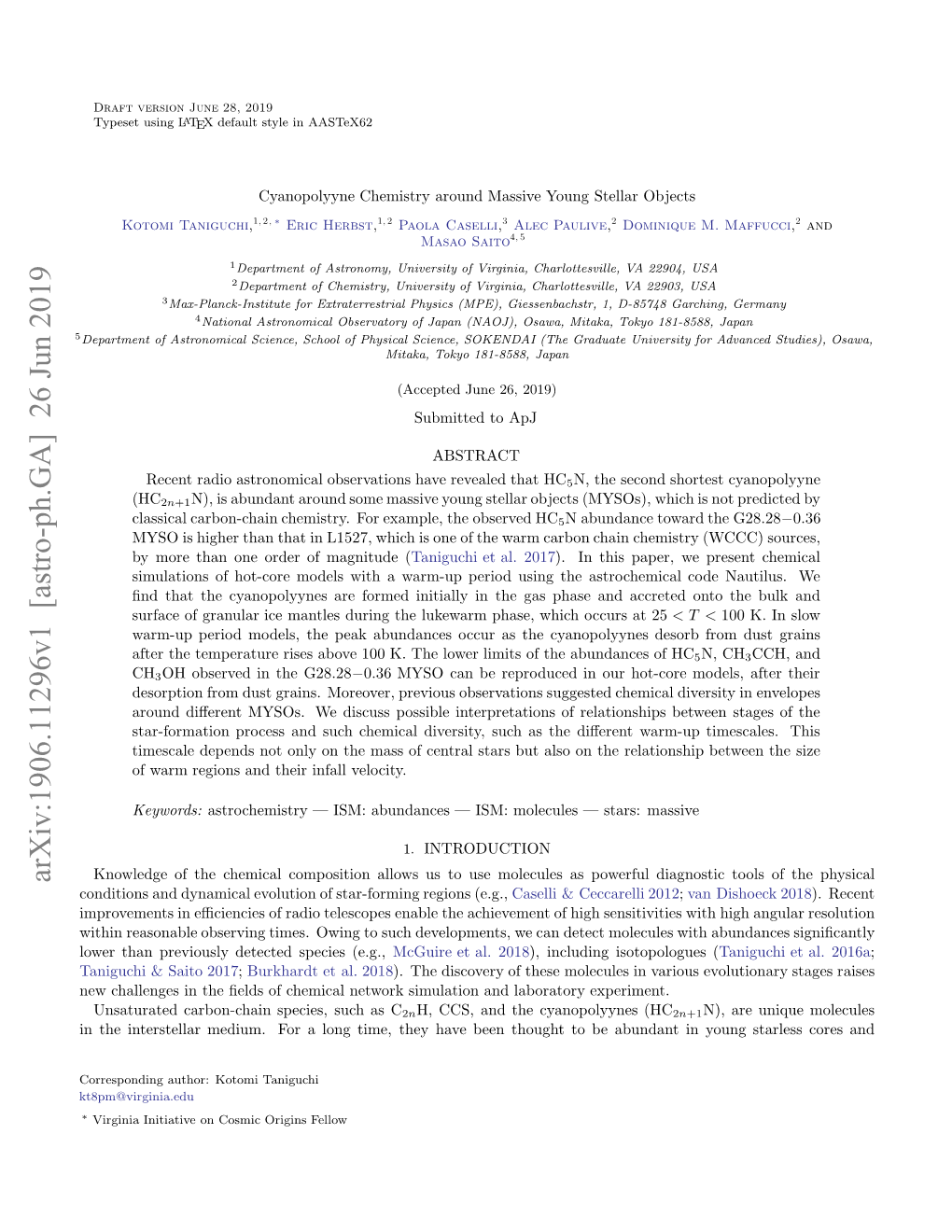 Cyanopolyyne Chemistry Around Massive Young Stellar Objects