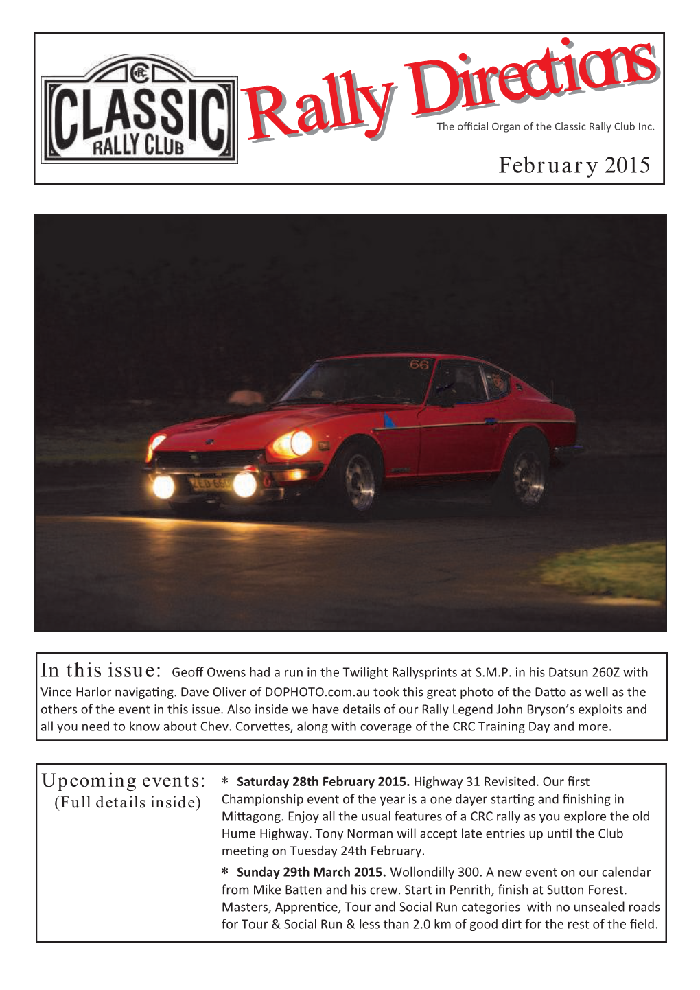 Rally Directions 2015 Issue 02