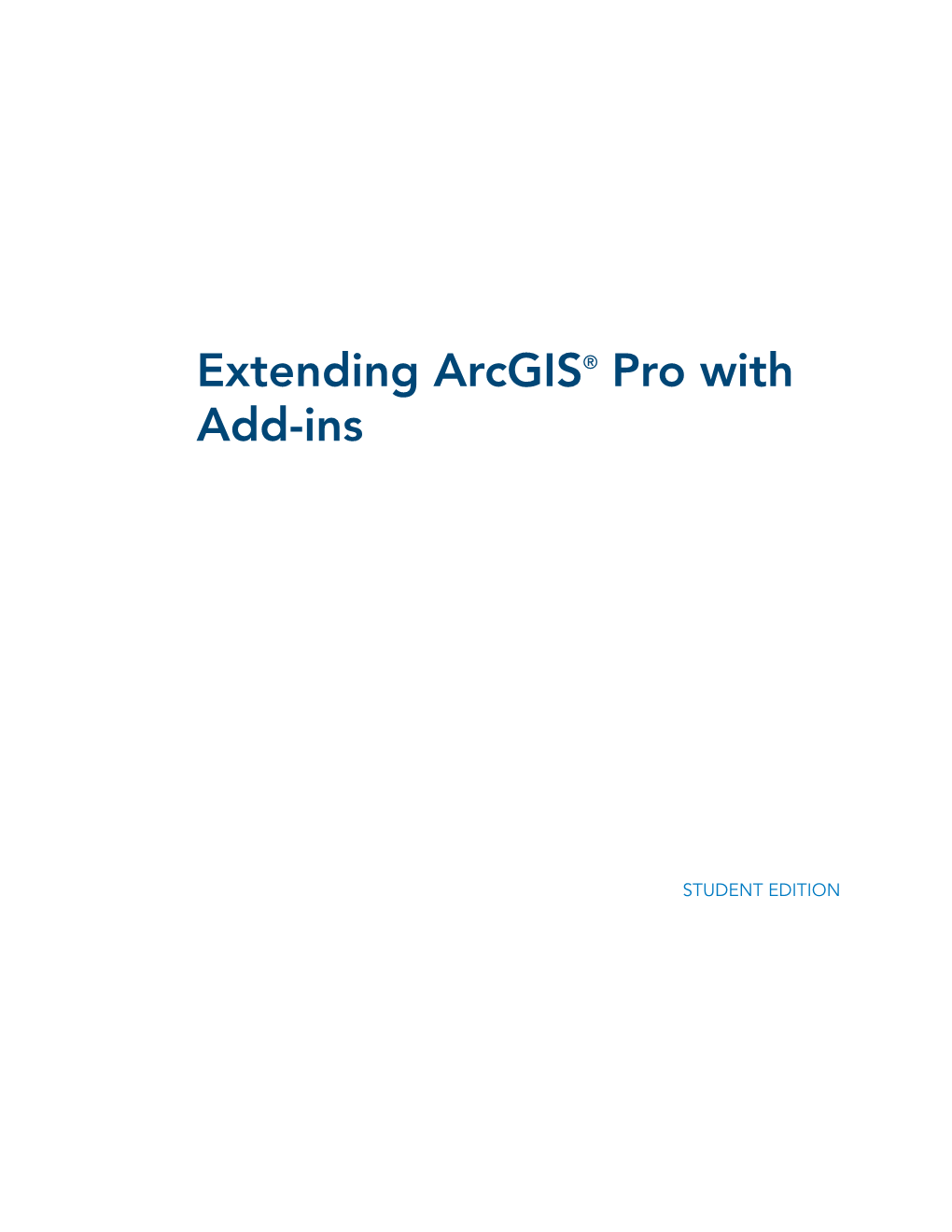 Extending Arcgis Pro with Add-Ins