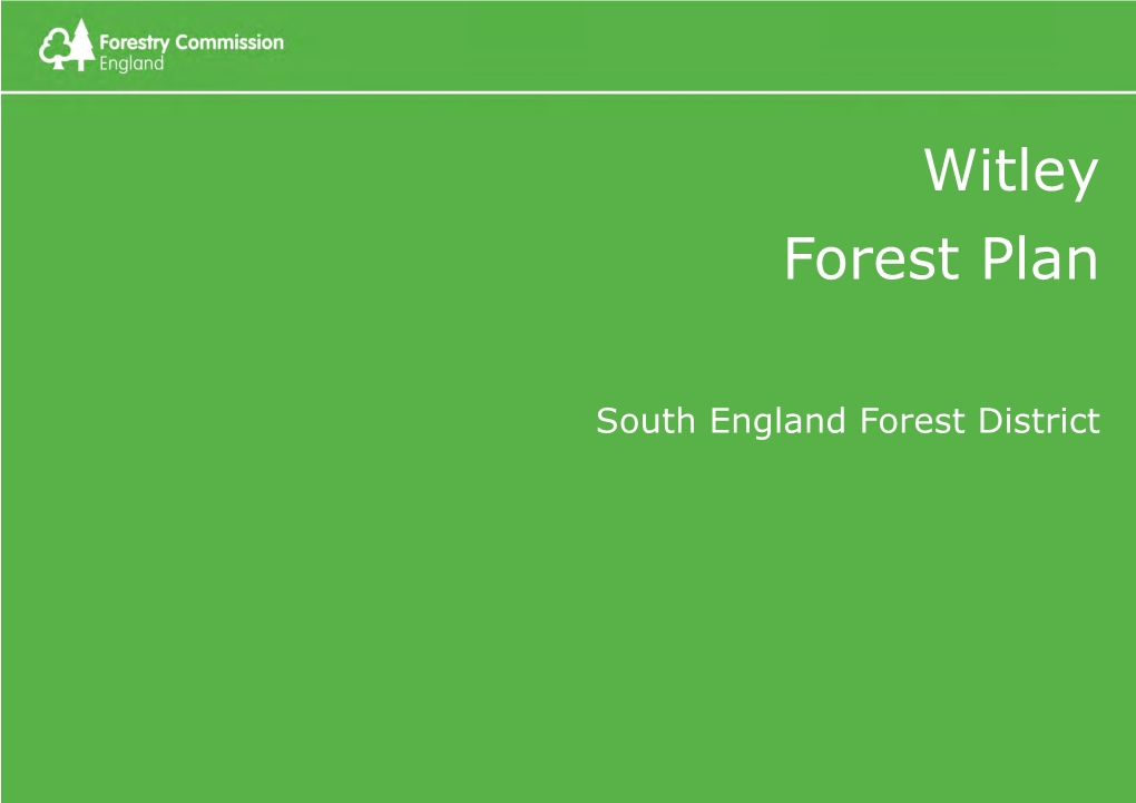 Witley Forest Plan