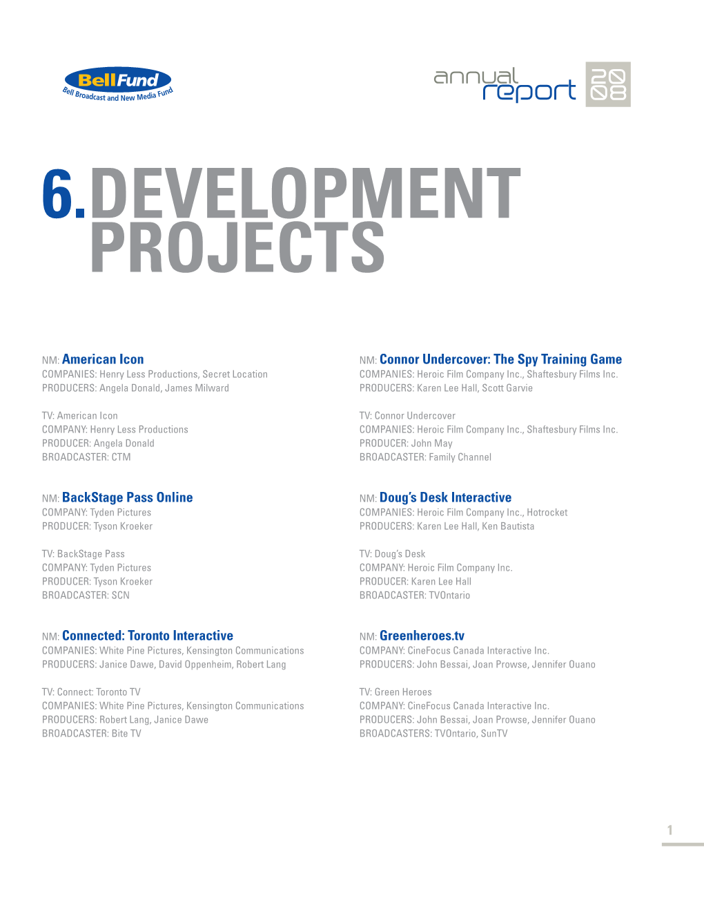 6.Development Projects