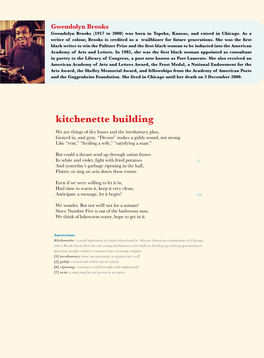 Kitchenette Building