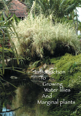 Introduction to Growing Water Lilies and Marginal Plants Contents