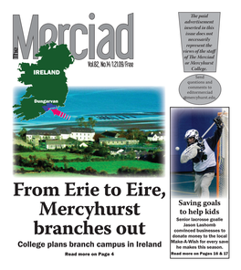 From Erie to Eire, Mercyhurst Branches