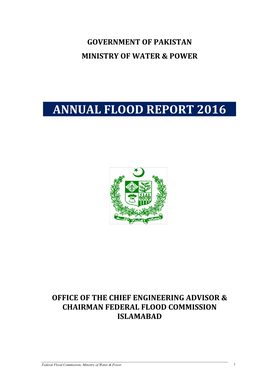 Annual Flood Report 2016