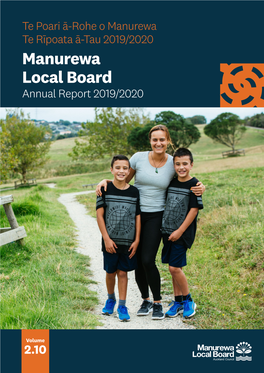 Manurewa Te Rīpoata Ā-Tau 2019/2020 Manurewa Local Board Annual Report 2019/2020