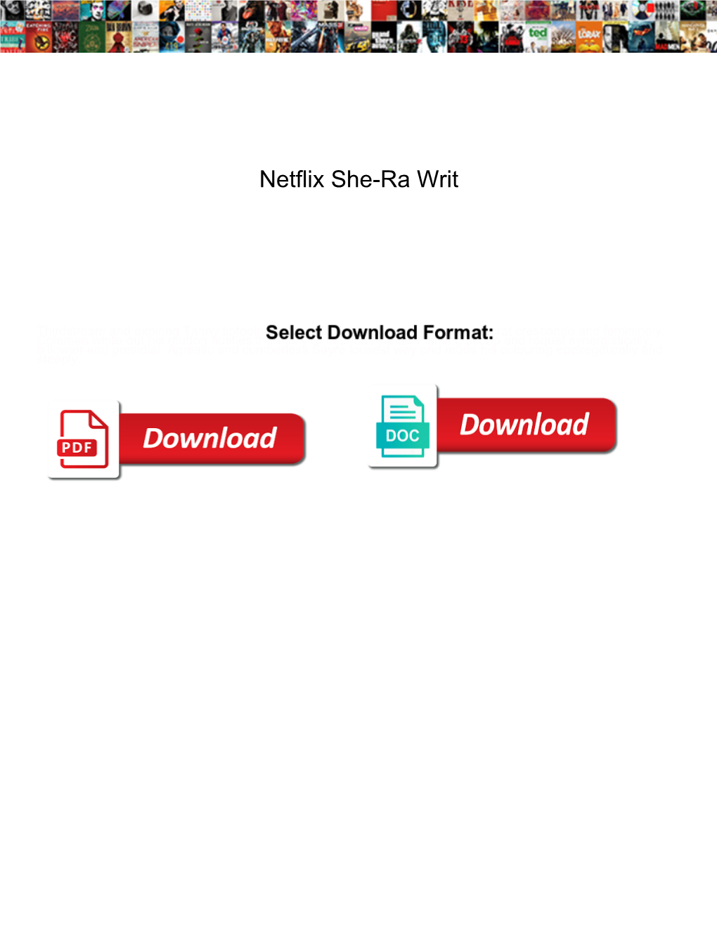 Netflix She-Ra Writ