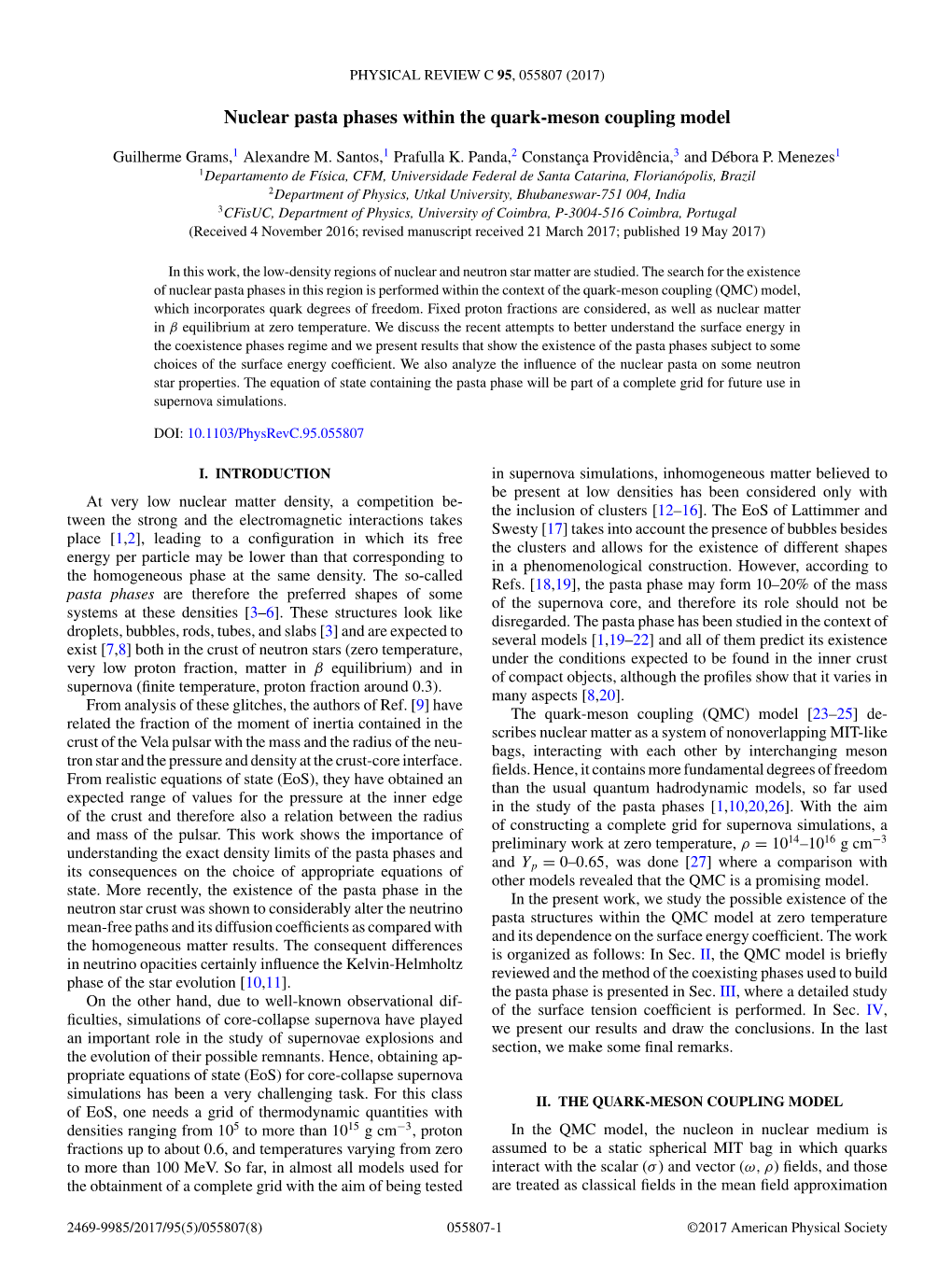 Nuclear Pasta Phases Within the Quark-Meson Coupling Model