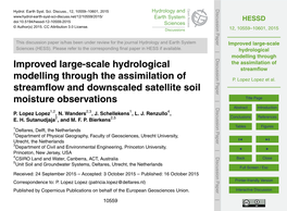 Improved Large-Scale Hydrological Modelling Through the Assimilation of Streamflow