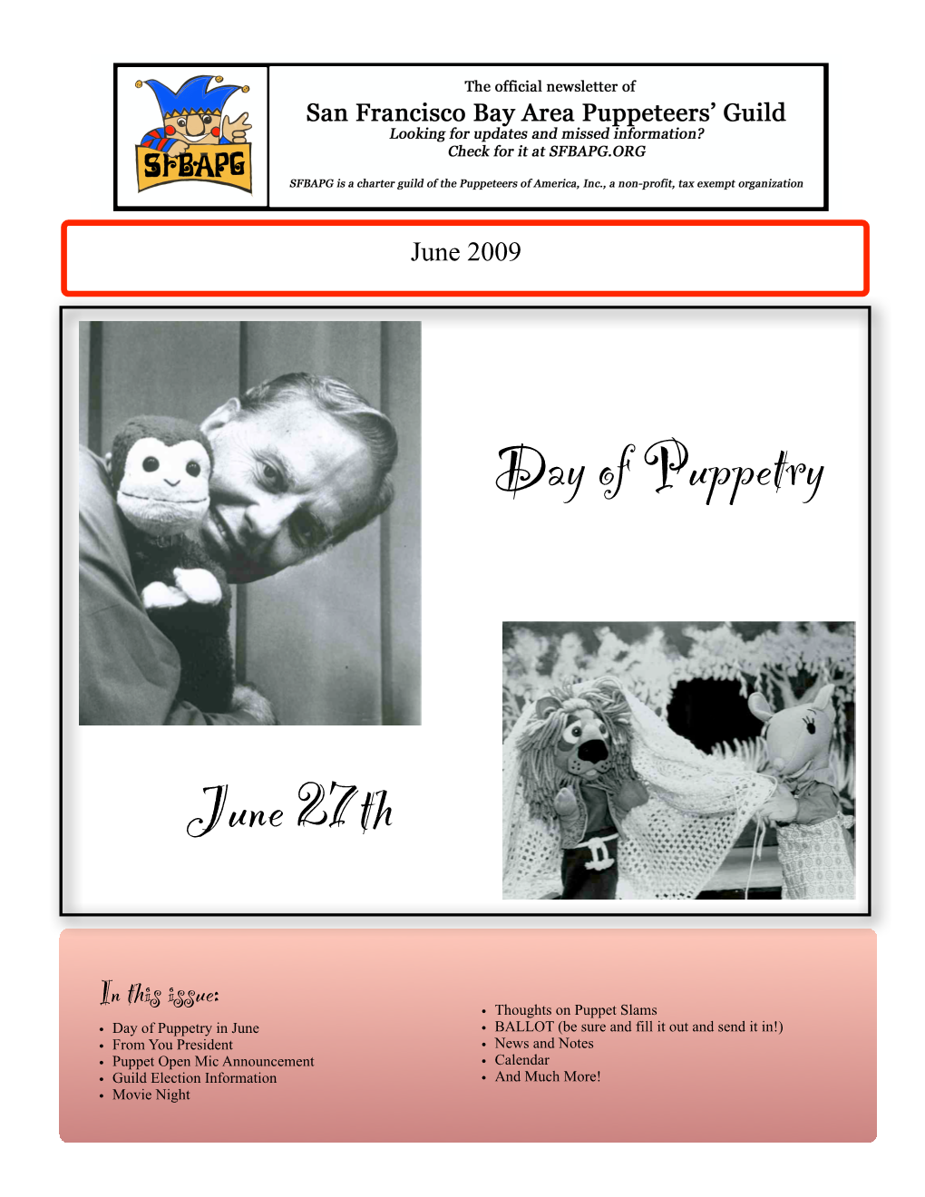 0906 SFBAPG Newsletter