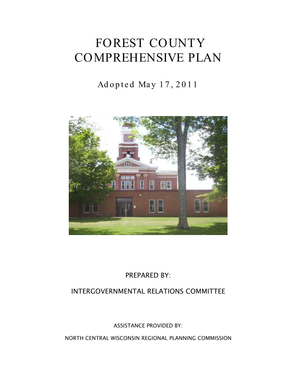 Forest County Comprehensive Plan
