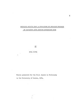 Pr?OBLB:.S APISD7G from a COMPARISON of BUDDHIST THEORIES