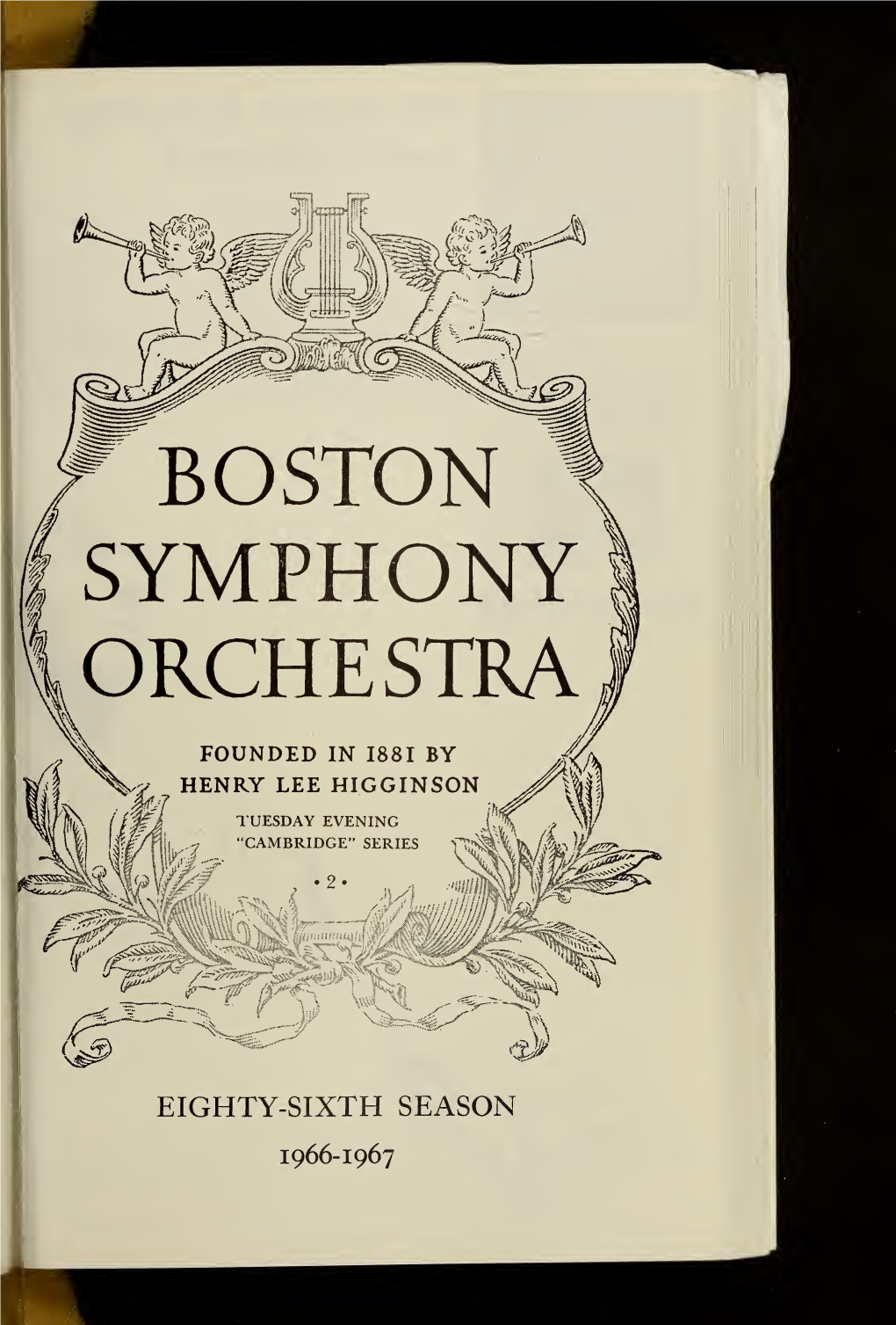 Boston Symphony Orchestra Concert Programs, Season 86, 1966-1967