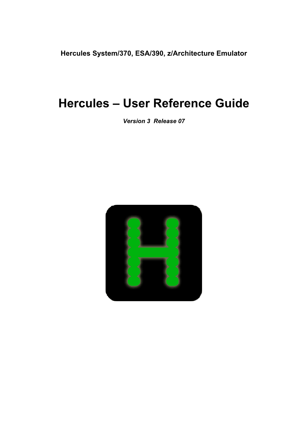 User Reference Guide