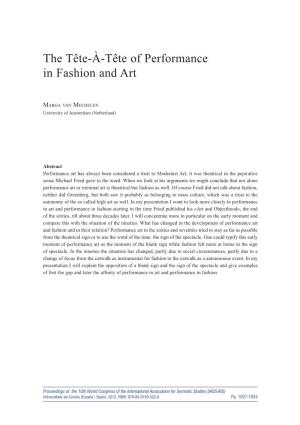 The Tête-À-Tête of Performance in Fashion and Art