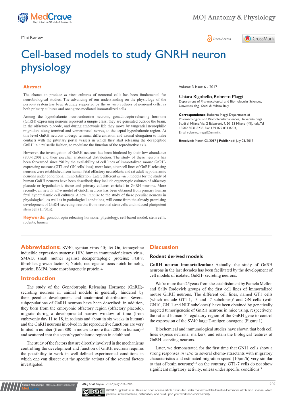 Cell-Based Models to Study GNRH Neuron Physiology