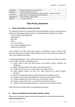 Data Privacy Statement