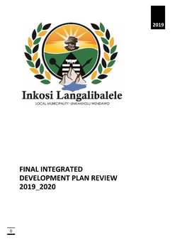 Final Integrated Development Plan Review 2019 2020