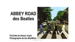 ABBEY ROAD Des Beatles