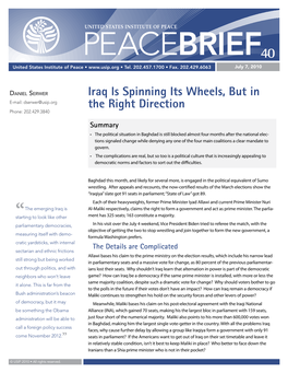 Iraq Is Spinning Its Wheels, but in the Right Direction