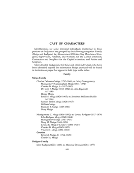 Cast of Characters