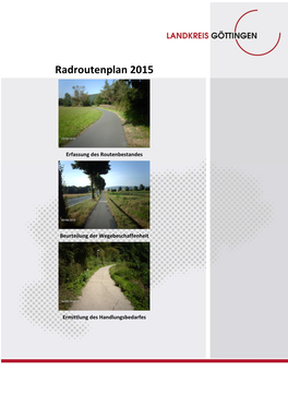 Radroutenplan 2015 Landkreis Göttingen